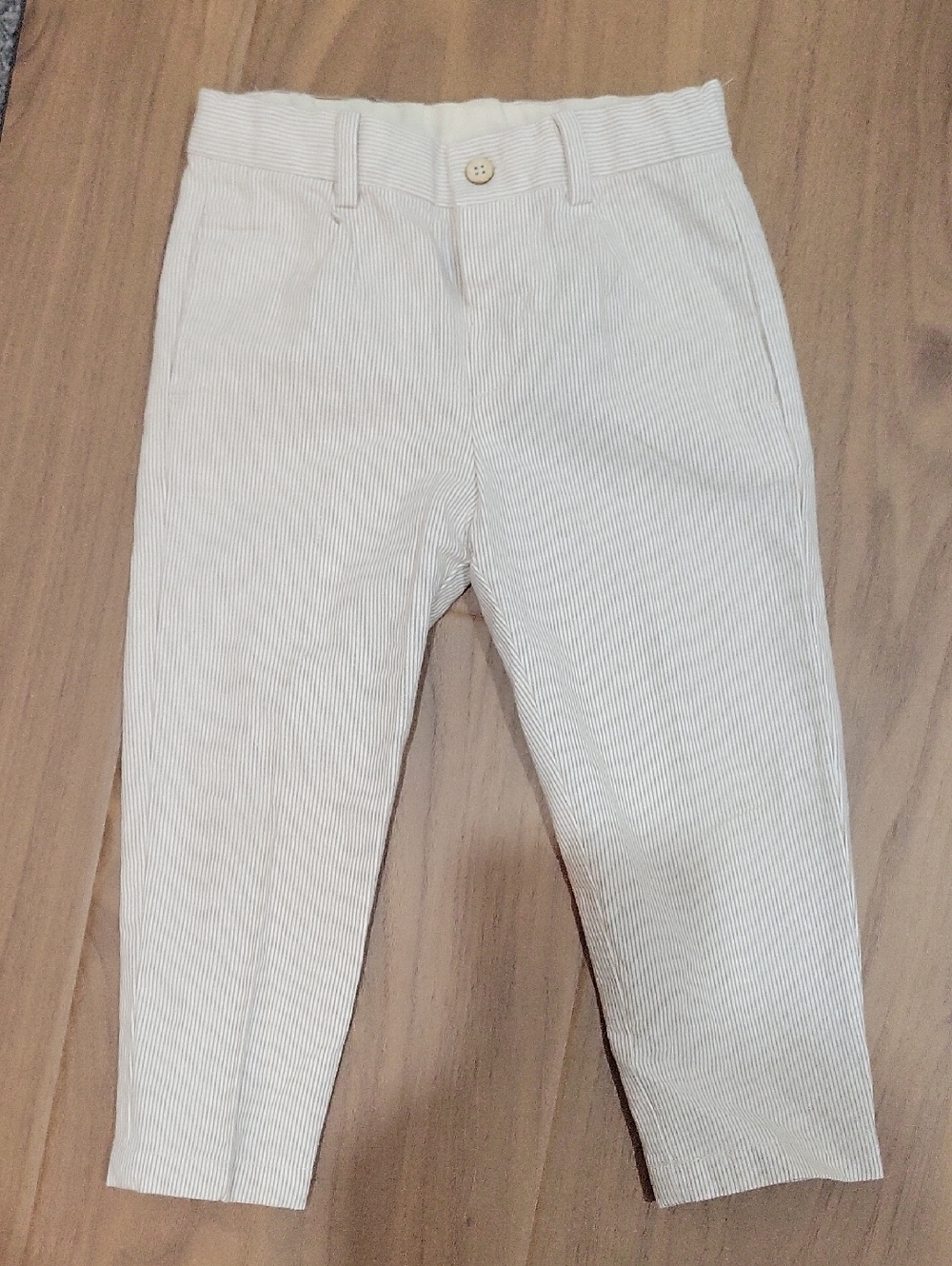 Mayoral Cream Pinstripe Pants 18m